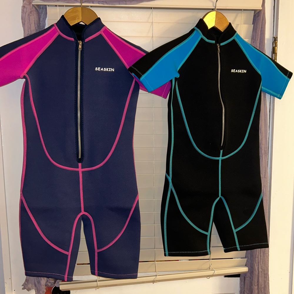 Kids NWOT seaskin wetsuits price for both